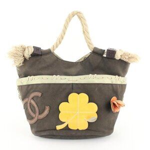 Chanel Clover Flower Rope Handle Fish Net Hand Bag Tote 10cc720s